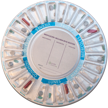 pastilleros personalizados en la farmacia